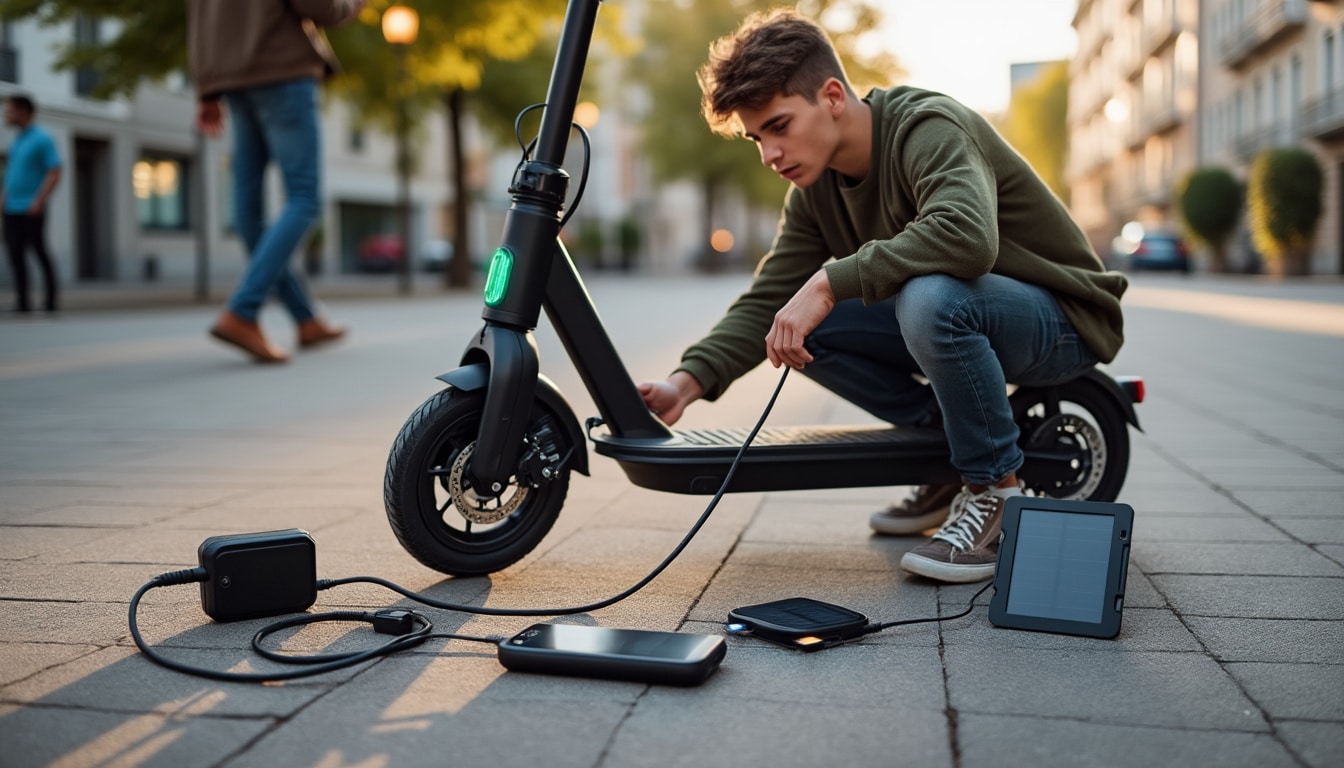 Illustration: Comprendre le fonctionnement de la trottinette électrique et son système de recharge