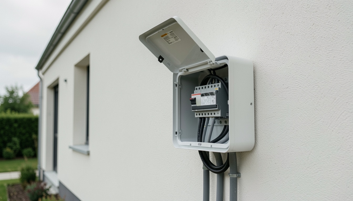 Coffret de raccordement électrique d’une maison