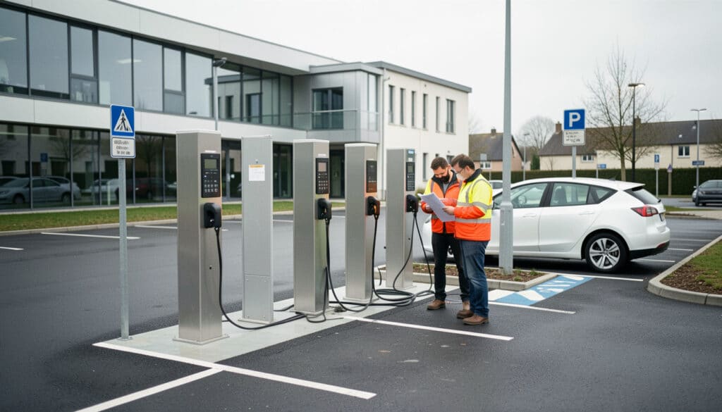 Bornes de recharge en collectivité : étapes et règles